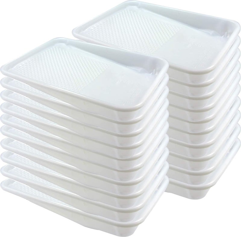 KINGORIGIN Paint Tray Liner, 20 Pack, 9 Inch Paint Roller Tray, Disposable Paint Tray for House, Walls and Furniture Painting - Image 1
